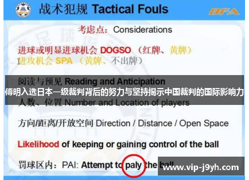 傅明入选日本一级裁判背后的努力与坚持揭示中国裁判的国际影响力